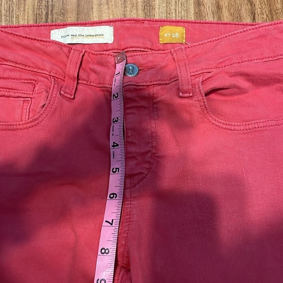 Pilcro and the Letterpress women’s 28 6 jeans pants pink skinny mid rise ankle - Picture 3 of 9